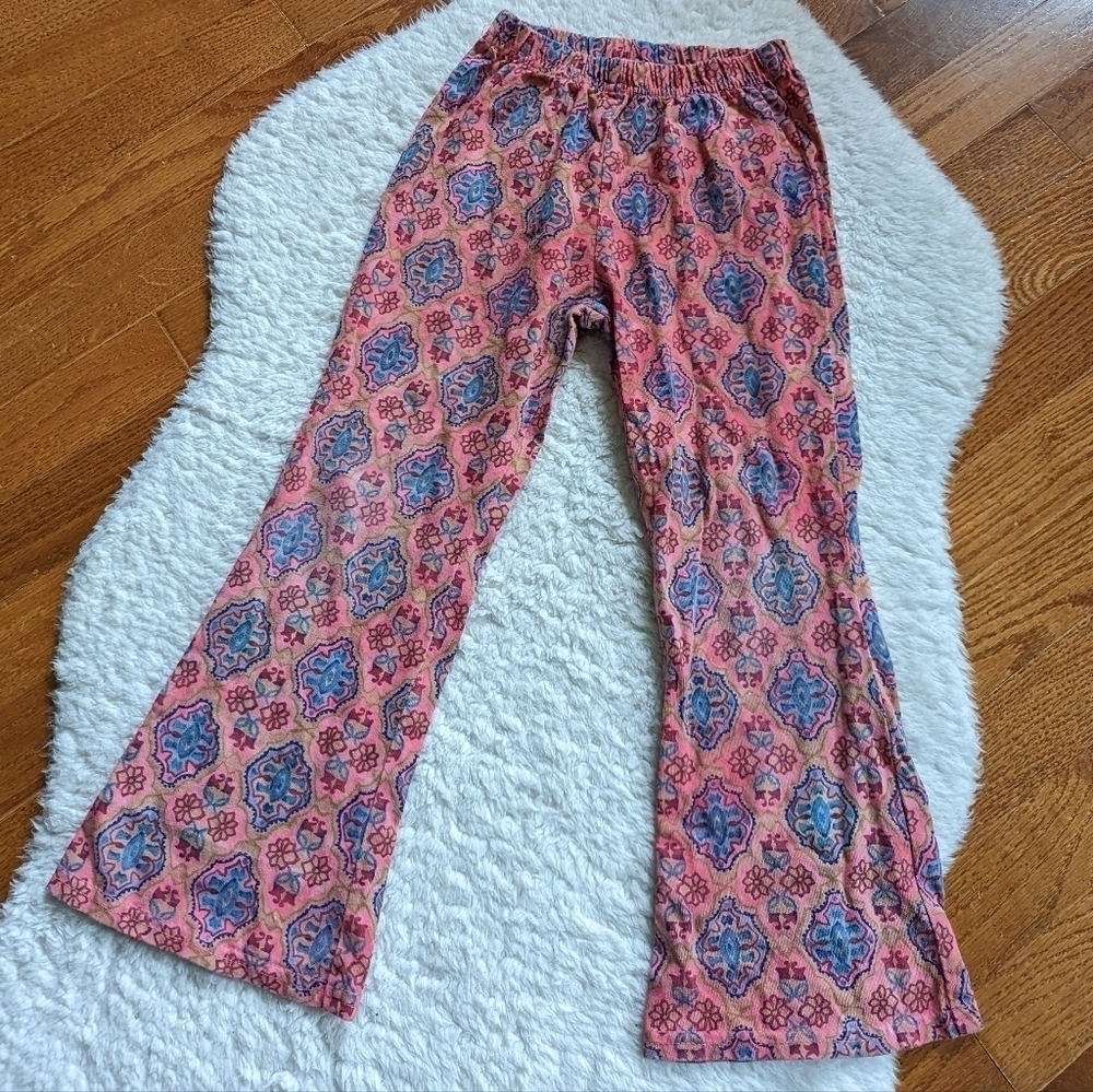Vintage kids printed bell bottoms flare pants 4